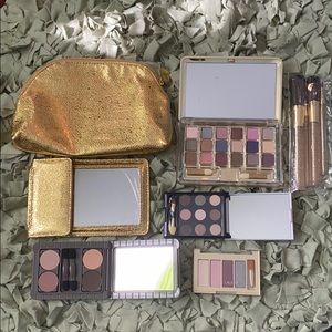 Gold Makeup Bag and Set